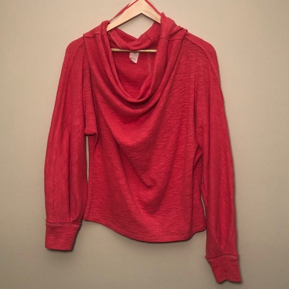 We The Free Hacci Knit Balloon Sleeve Bataeu Top - Picture 6 of 8